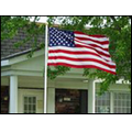 6' Aluminum Lawn-Mate Flagpole Section, Plain Unswedged